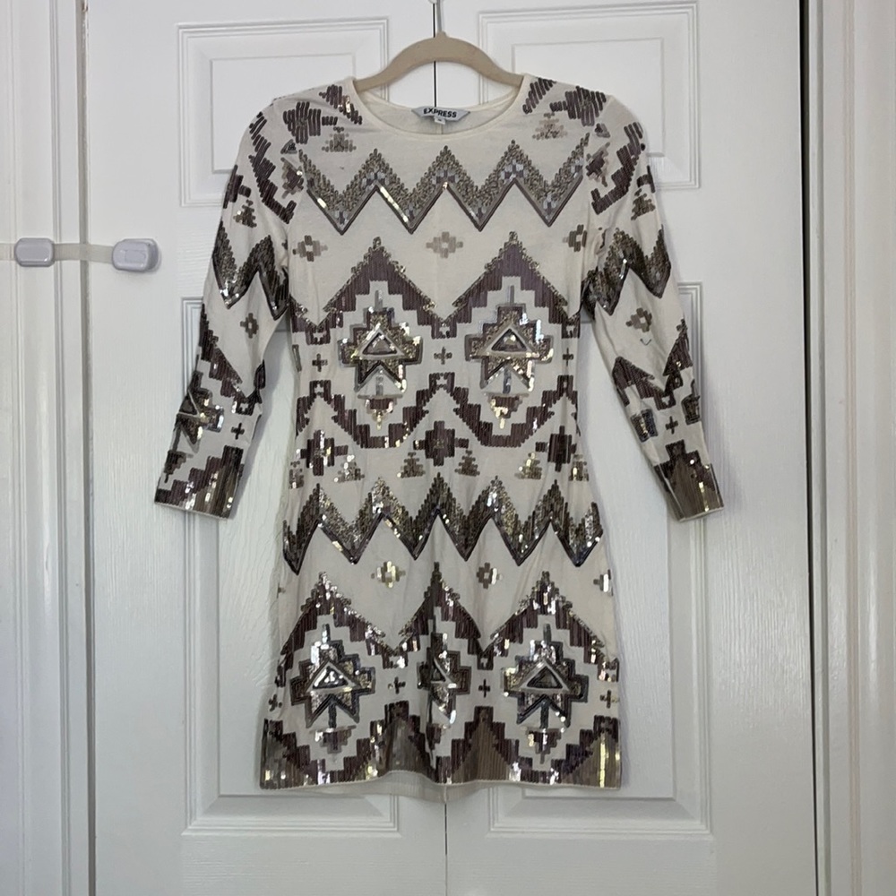Express sequin dress- XS